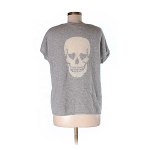 Skull Cashmere short sleeve sweater